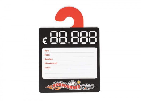 Full-color prijskaart spiegelhanger met eigen ontwerp - Afbeelding 3