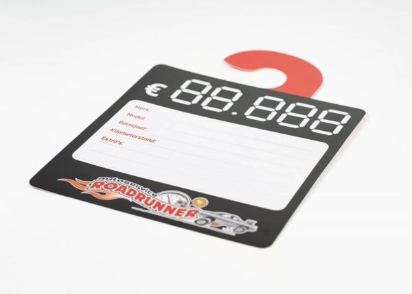 Full-color prijskaart spiegelhanger met eigen ontwerp - Afbeelding 5
