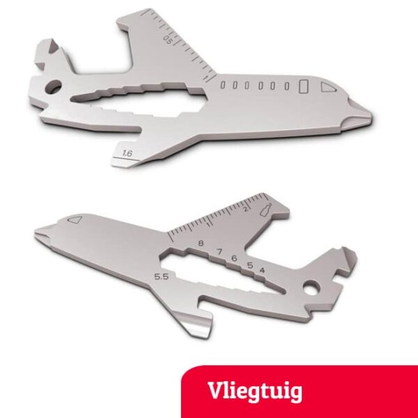 Vliegtuig multi-tool sleutelhanger