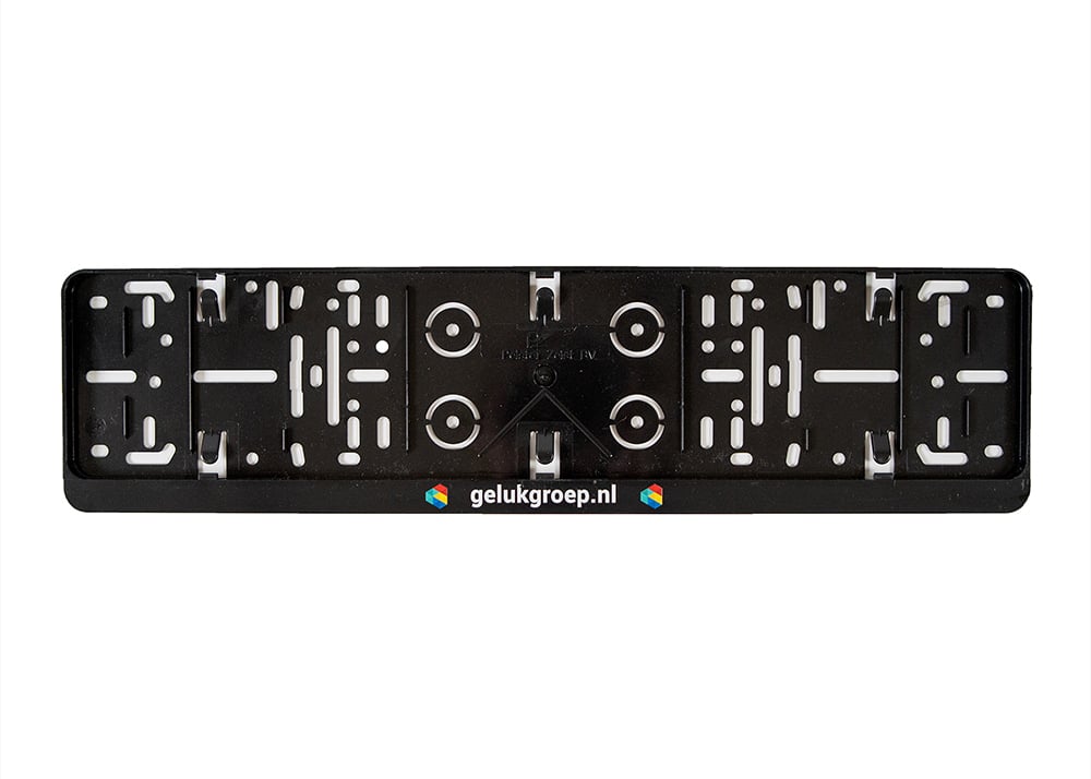 Kentekenplaathouder Serie 1 met full-color tekstrand - Afbeelding 2