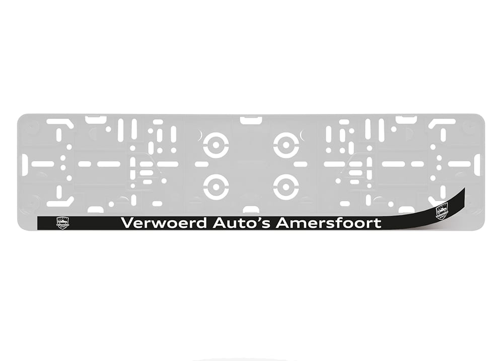 Budget kentekenplaathouder sticker l Pelster Automotive