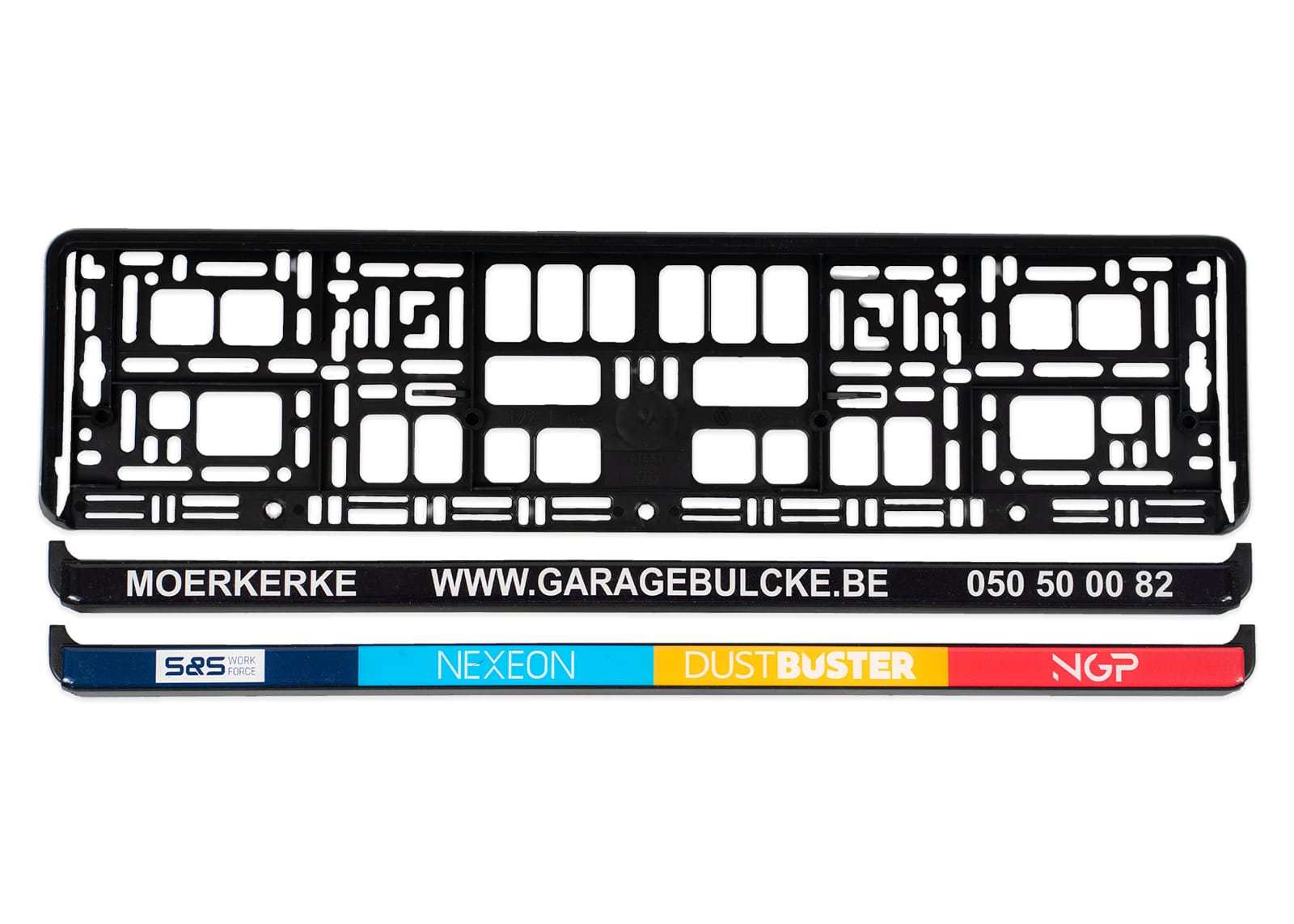PP Kentekenplaathouder met PS strip - met domingsticker - Afbeelding 2