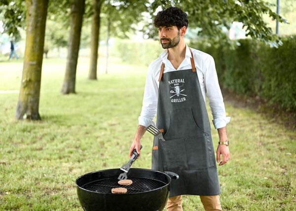 BBQ schort met borduring - Afbeelding 4