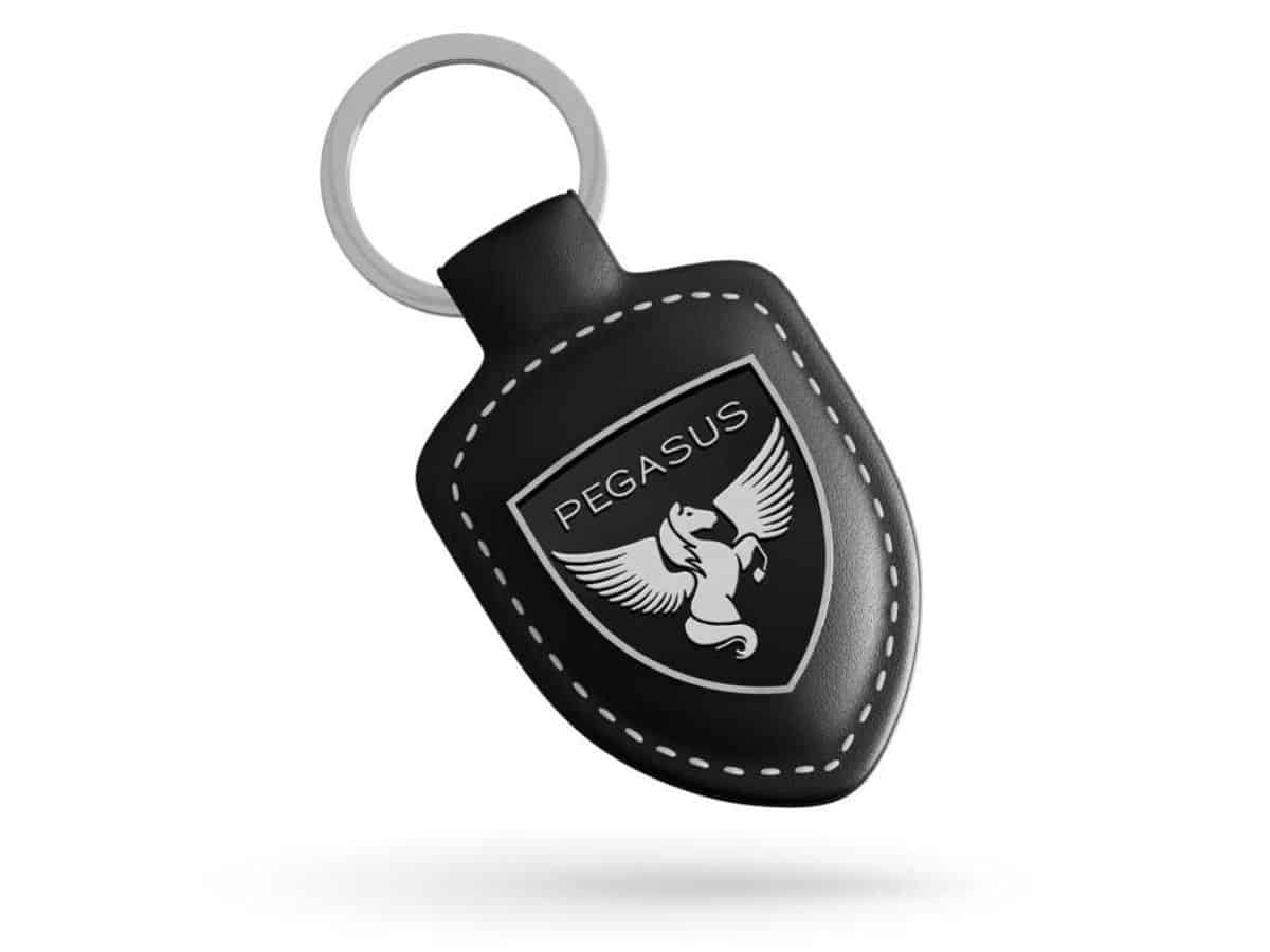 Leather Shield Sleutelhanger