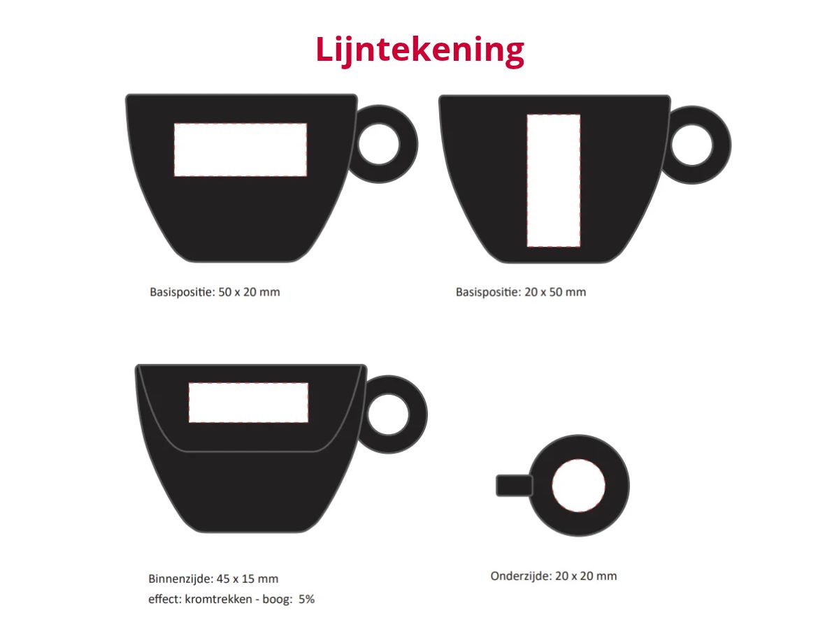 Bola/Rondo - Cappuccino kopje mat zwart (20 cl) - Afbeelding 2