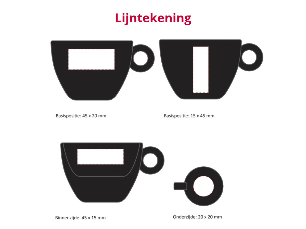 Bola/Rondo - Koffie kopje mat zwart (15 cl) - Afbeelding 2