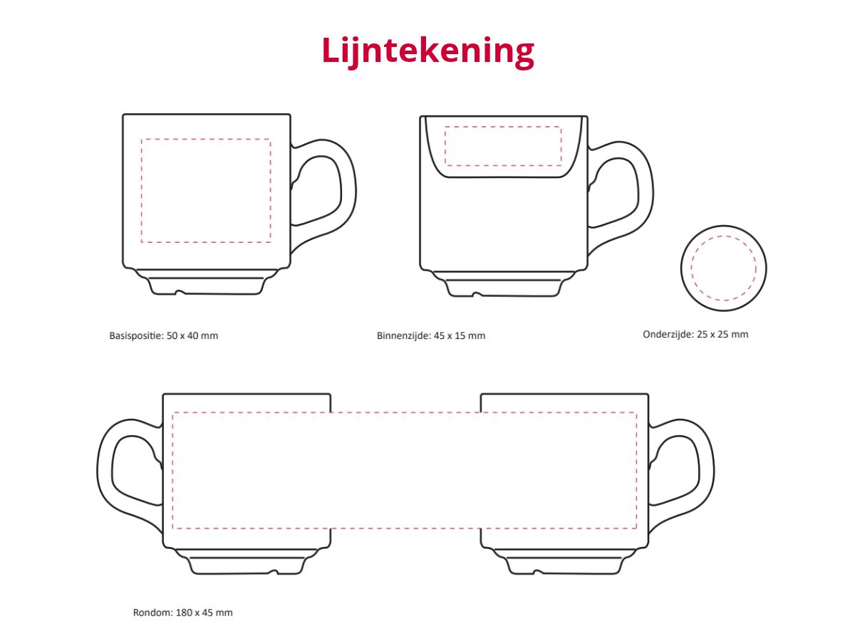 Sara - Koffie kopje wit (14 cl) - Afbeelding 2