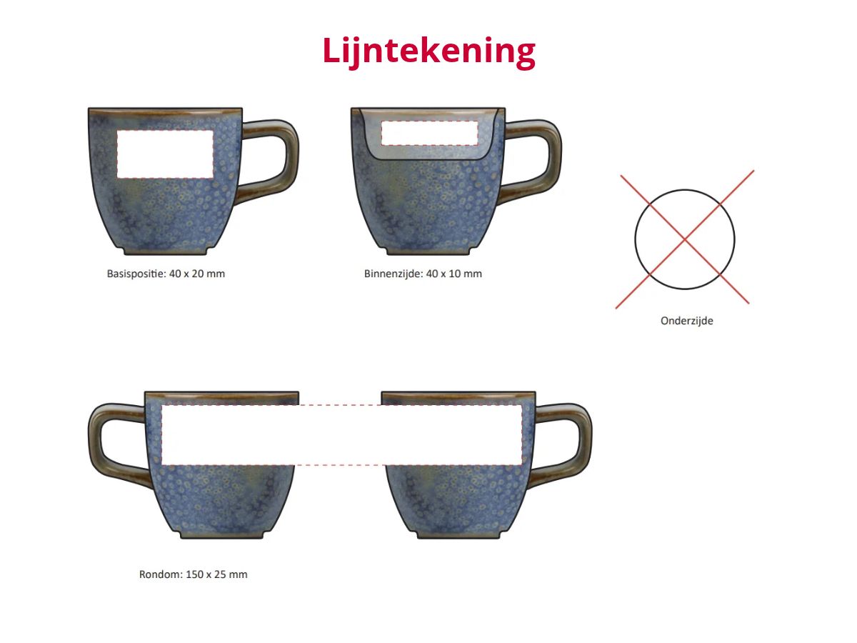 Nova Blue - Espresso kopje (9 cl) - Afbeelding 2